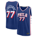 Choea P.76ers #77 VJ Edgecombe  Royal Fast Break Jerseys - Icon Edition