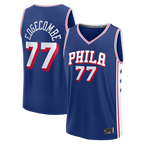 Choea P.76ers #77 VJ Edgecombe  Royal Fast Break Jerseys - Icon Edition