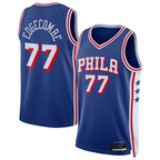 Choea P.76ers #77 VJ Edgecombe Royal Swingman Jerseys - Icon Edition