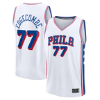 Choea P.76ers #77 VJ Edgecombe  White Fast Break Replica Player Jerseys - Association Edition