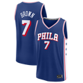 Choea P.76ers #7 Jaylen Brown Fanatics Royal Fast Break JerseyS - Icon Edition