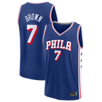 Choea P.76ers #7 Jaylen Brown Fanatics Royal Fast Break JerseyS - Icon Edition