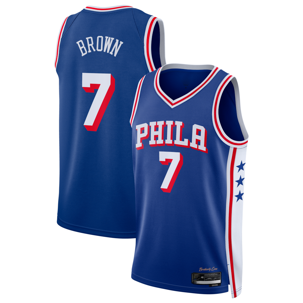Choea P.76ers #7 Royal Swingman Jerseys - Icon Edition