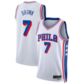Choea P.76ers #7 White Swingman Jerseys - Association Edition