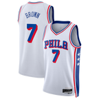 Choea P.76ers #7 White Swingman Jerseys - Association Edition