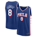 Choea P.76ers #8 Paul George Royal Fast Break Replica Player Jerseys - Icon Edition