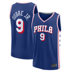 Choea P.76ers #9 Kelly Oubre Jr.  Blue Fast Break Jerseys - Icon Edition