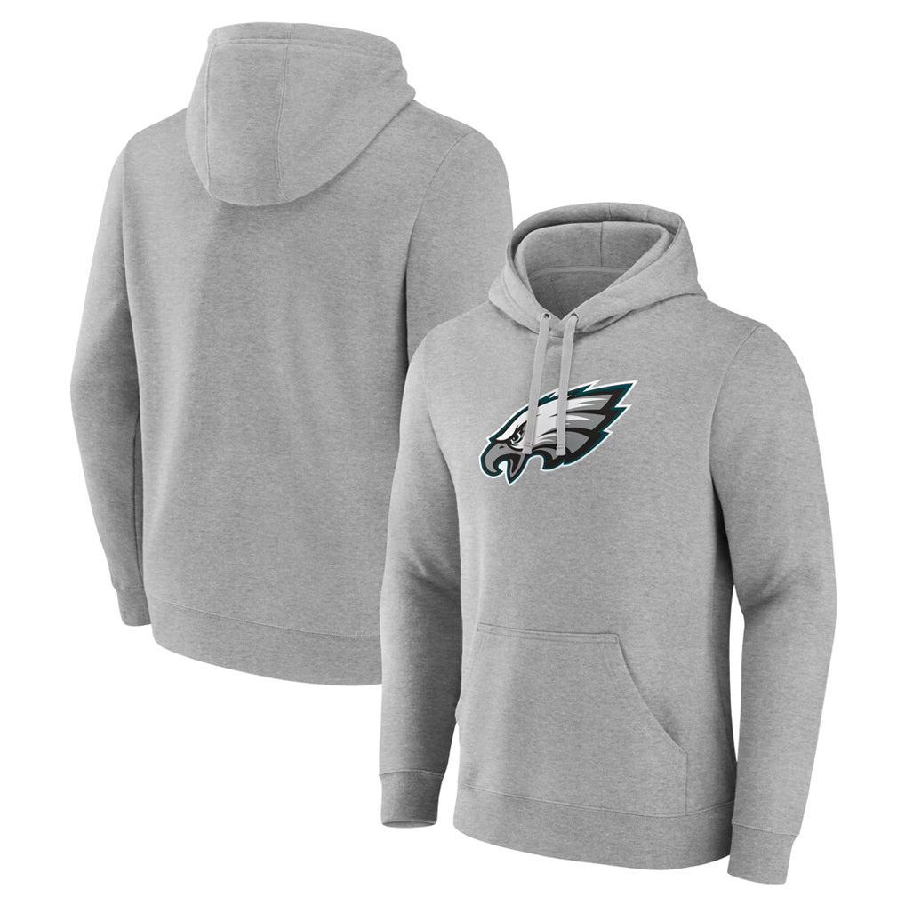 Choea P.Eagles Gray LOGO Pullover Hoodies Home Game Blank Player Stitched Jerseys