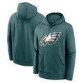 Choea P.Eagles Midnight Green Performance Pullover Hoodies Home Game Blank Player Stitched Jerseys