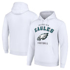 Choea P.Eagles White Pullover Hoodies Home Game Blank Player Stitched Jerseys