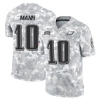 Choea P.Eagles #10 Braden Mann Player Arctic Camo Salute to Service Limited Game Stitched Jerseys