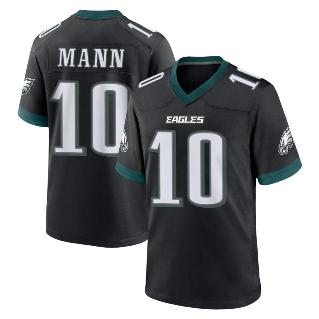 Choea P.Eagles #10 Braden Mann Player Black Game Home Stitched Jerseys