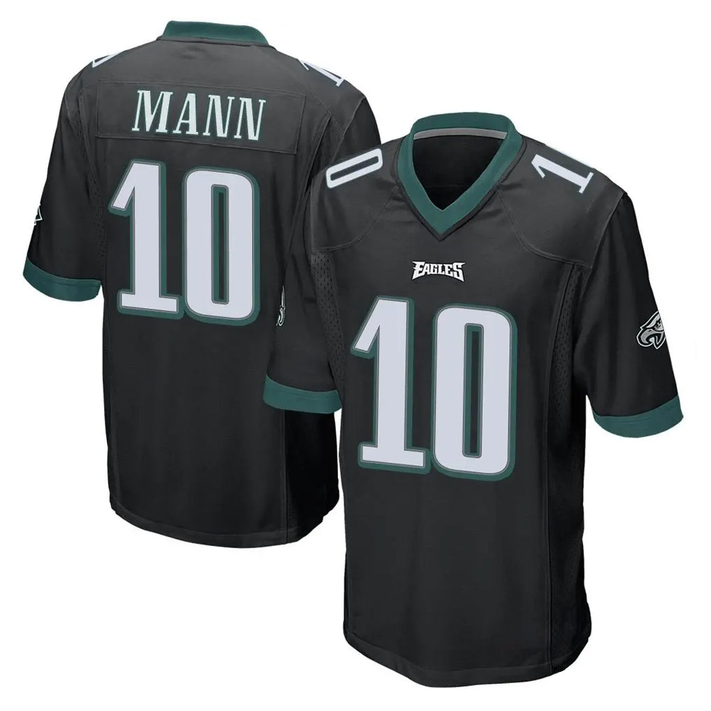 Choea P.Eagles #10 Braden Mann Player Black Home Game Stitched Jerseys