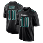 Choea P.Eagles #10 Braden Mann Player Carbon Black Fashion Home Game Stitched Jerseys