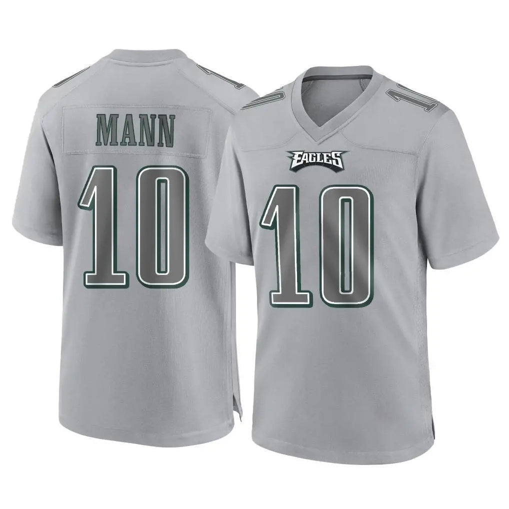 Choea P.Eagles #10 Braden Mann Player Gray Atmosphere Fashion Home Game Stitched Jerseys