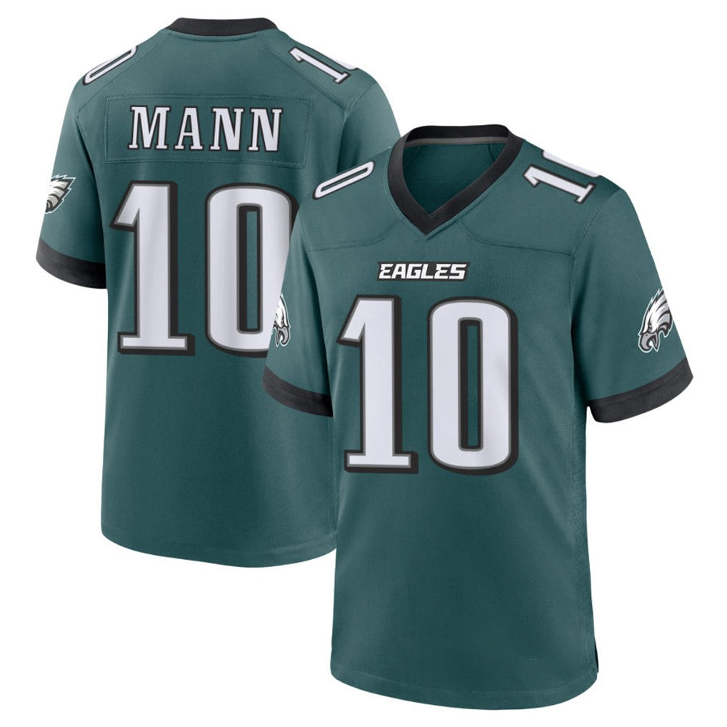 Choea P.Eagles #10 Braden Mann Player Green Home Game Stitched Jerseys