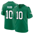 Choea P.Eagles #10 Braden Mann Player Green Kelly Alternate Home Game Stitched Jerseys