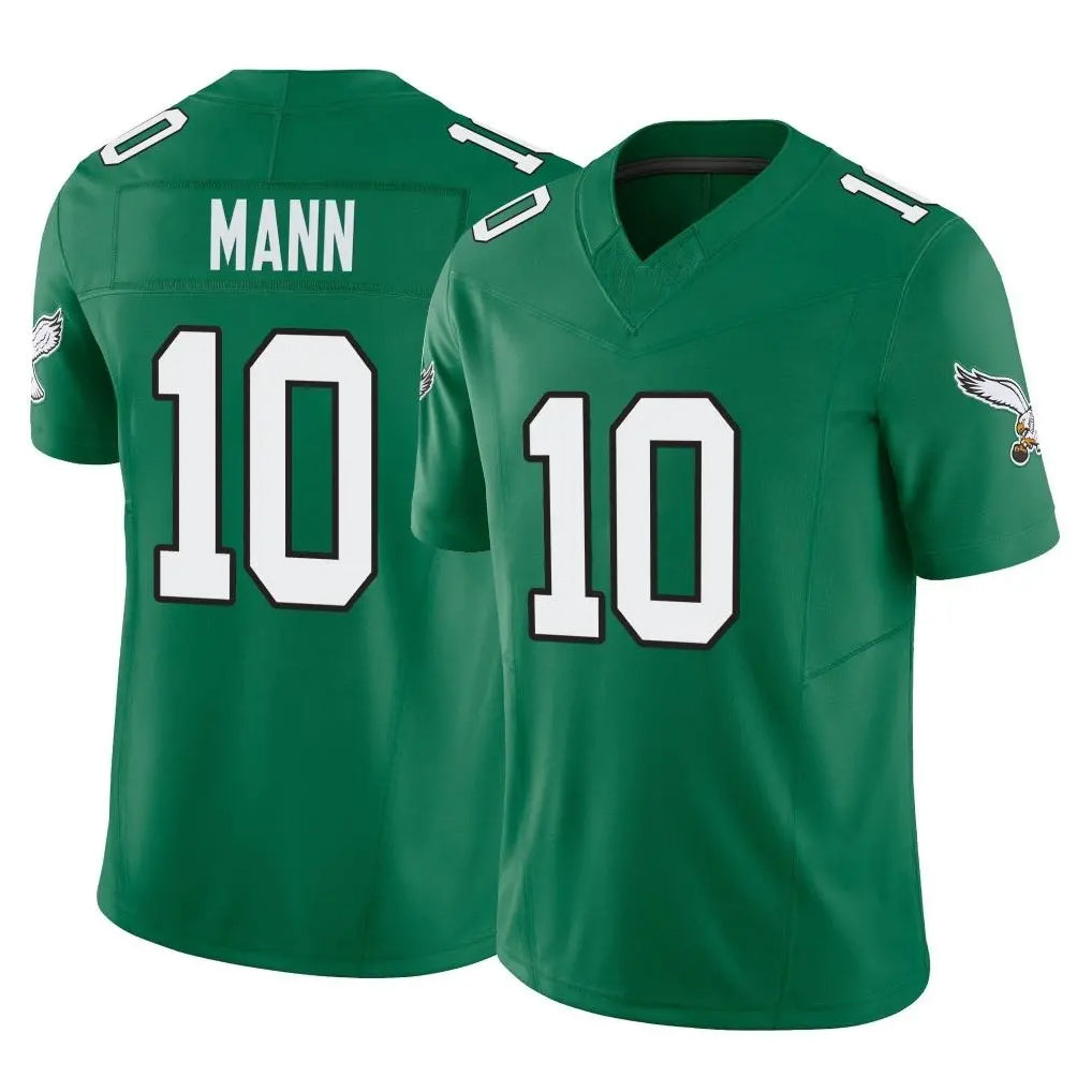Choea P.Eagles #10 Braden Mann Player Green Kelly Alternate Vapor F.U.S.E. Home Game Stitched Jerseys