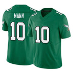 Choea P.Eagles #10 Braden Mann Player Green Kelly Alternate Vapor F.U.S.E. Home Game Stitched Jerseys