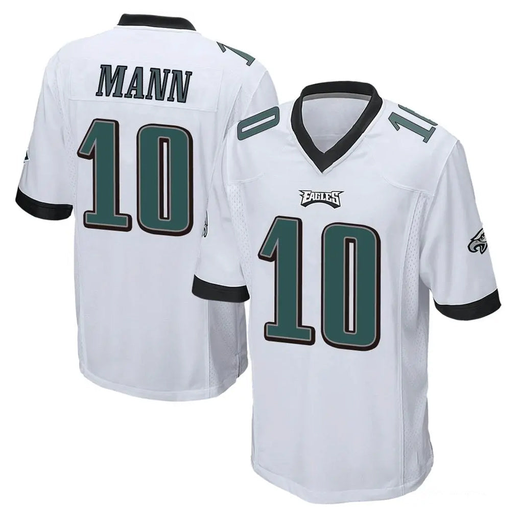 Choea P.Eagles #10 Braden Mann Player White Home Game Stitched Jerseys