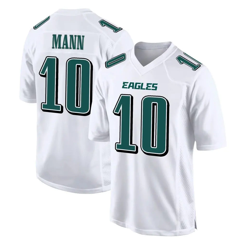 Choea P.Eagles #10 Braden Mann Player White Tundra Fashion Home Game Stitched Jerseys