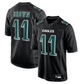 Choea P.Eagles #11 A.J. Brown Player Black Fashion Game Stitched Jerseys