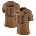 Choea P.Eagles #11 A.J. Brown Player Brown Salute To Service Limited Stitched Jerseys