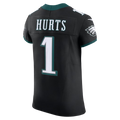ChoeaP.Eagles #1 Jalen Hurts Black Alternate Vapor F.U.S.E. Elite Stitched Jerseys