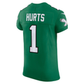 Choea P.Eagles #1 Jalen Hurts Kelly Green Alternate Vapor F.U.S.E. Elite Stitched Jerseys