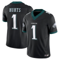 Choea P.Eagles #1 Jalen Hurts Player Black Vapor F.U.S.E. Limited Stitched Jerseys