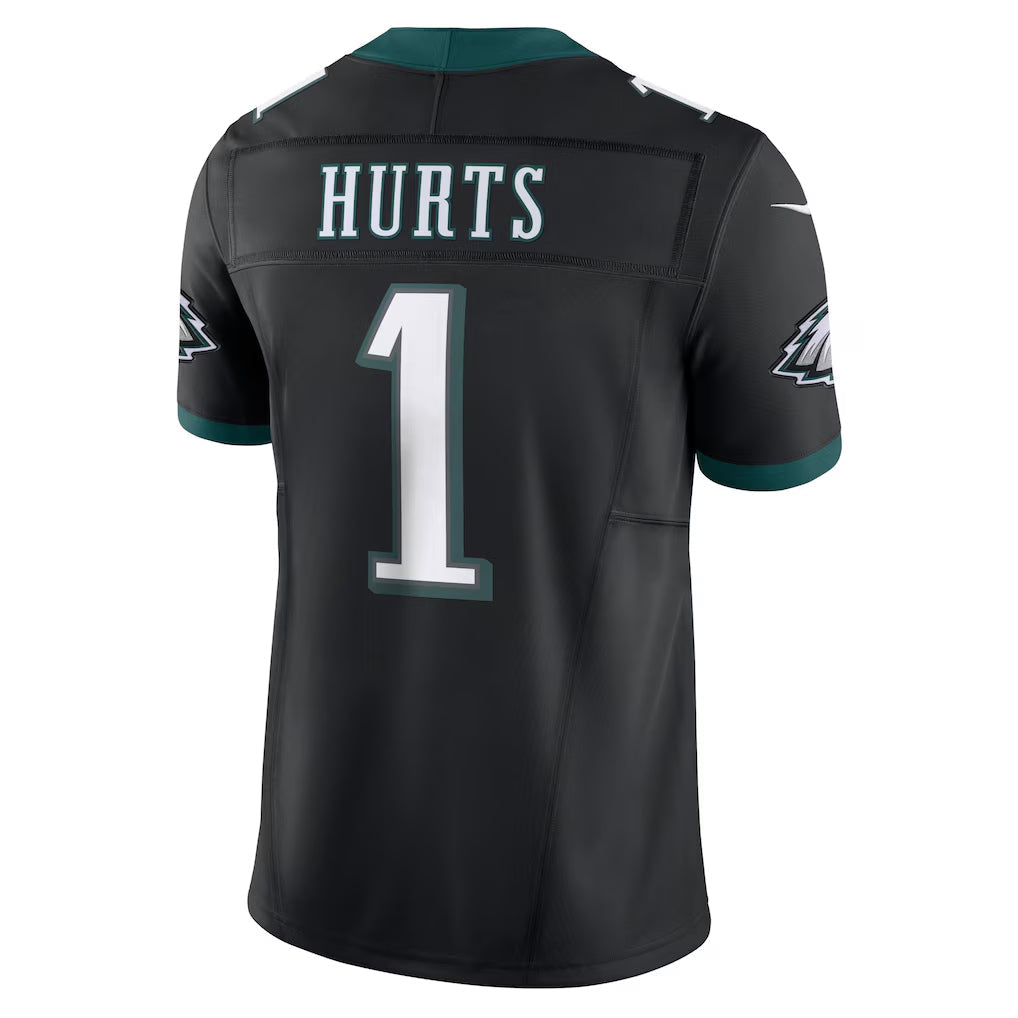 Choea P.Eagles #1 Jalen Hurts Player Limited Black Vapor F.U.S.E. Stitched Jerseys