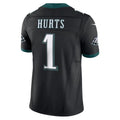 Choea P.Eagles #1 Jalen Hurts Player Limited Black Vapor F.U.S.E. Stitched Jerseys