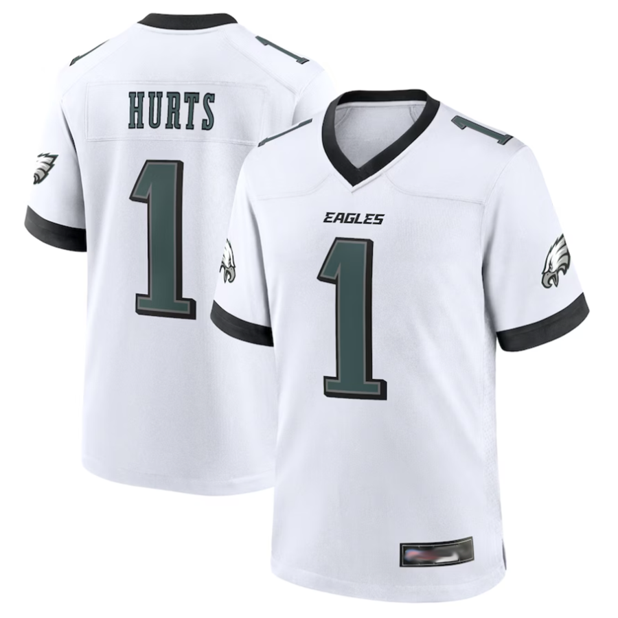 Choea P.Eagles #1 Jalen Hurts Player White Game Stitched Jerseys