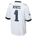 Choea P.Eagles #1 Jalen Hurts Player White Game Stitched Jersey