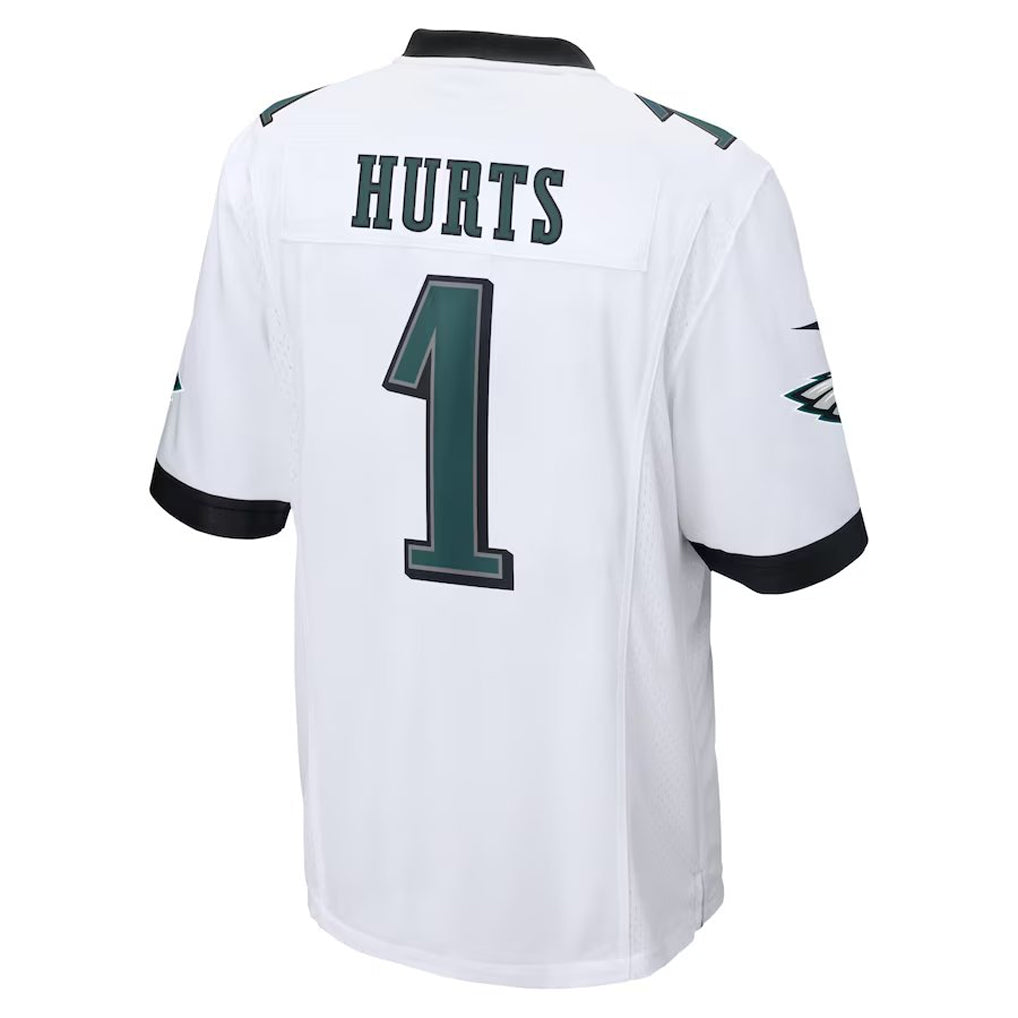 Choea P.Eagles #1 Jalen Hurts Player White Game Stitched Jersey