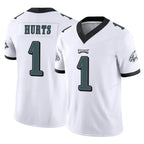 Choea P.Eagles #1 Jalen Hurts Player White Limited Vapor F.U.S.E. Home Game Stitched Jerseys