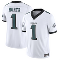 Choea P.Eagles #1 Jalen Hurts Player White Vapor F.U.S.E. Limited Stitched Jerseys