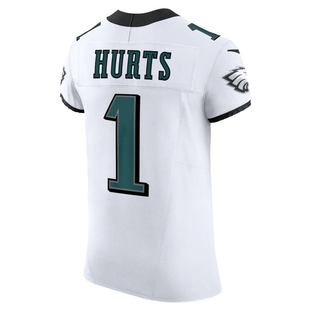 Choea P.Eagles #1 Jalen Hurts White Vapor F.U.S.E. Elite Stitched Jerseys