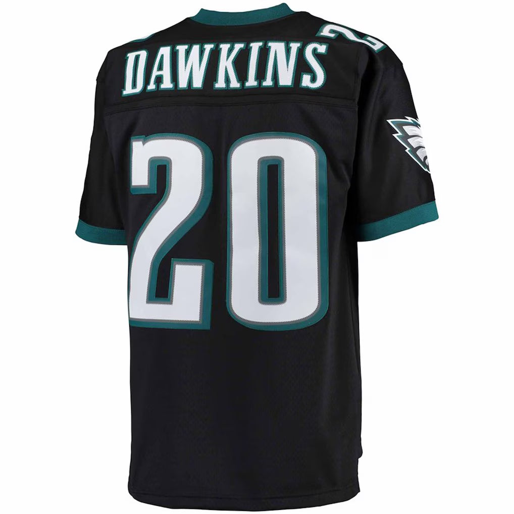 Choea P.Eagles #20 Brian Dawkins Mitchell & Ness Black Big & Tall 2004 Retired Player Replica Stitched Jerseys