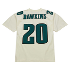 Choea P.Eagles #20 Brian Dawkins Mitchell & Ness Cream Chainstitch Legacy Jersey