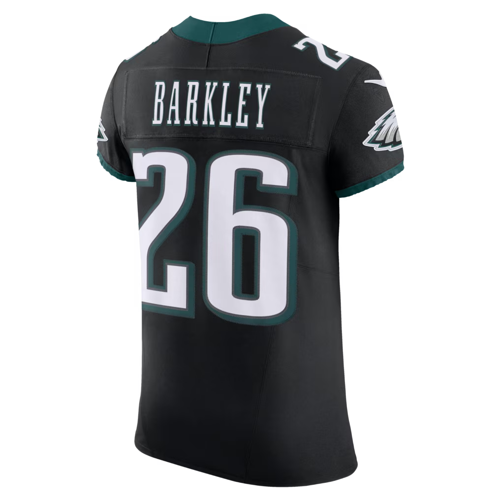Choea P.Eagles #26 Saquon Barkley Black Alternate Vapor F.U.S.E. Elite Stitched Jerseys
