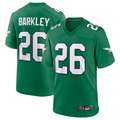 Choea P.Eagles #26 Saquon Barkley Green Alternate Game Stitched American Stitched Jerseys