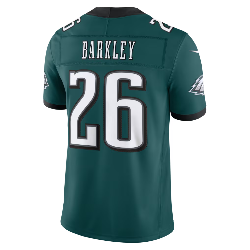 Choea P.Eagles #26 Saquon Barkley Midnight Green Team Vapor F.U.S.E. Stitched Limited Jerseys