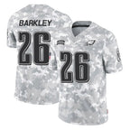 Choea P.Eagles #26 Saquon Barkley Player Arctic Camo Salute to Service Limited Game Stitched Jerseys