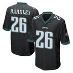 Choea P.Eagles #26 Saquon Barkley Player Black Home Game Stitched Jerseys