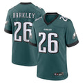 Choea P.Eagles #26 Saquon Barkley Player Midnight Green Game Stitched Jerseys