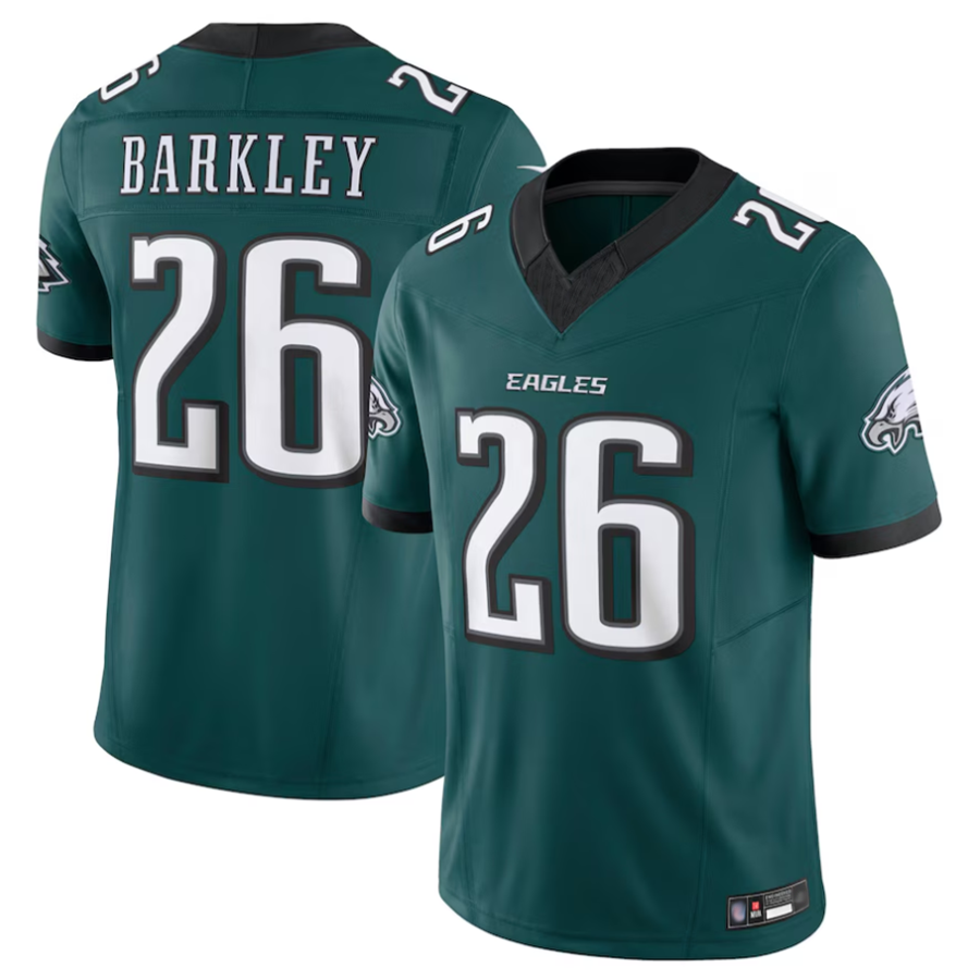 Choea P.Eagles #26 Saquon Barkley Player Midnight Green Vapor F.U.S.E. Limited Stitched Jerseys