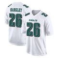 Choea P.Eagles #26 Saquon Barkley Player White Tundra Fashion Home Game Stitched Jerseys