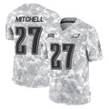 Choea P.Eagles #27 Quinyon Mitchell Player Arctic Camo Salute to Service Limited Game Stitched Jerseys
