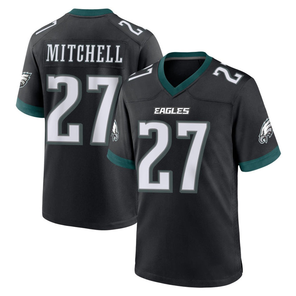Choea P.Eagles #27 Quinyon Mitchell Player Black Game Home Stitched Jerseys